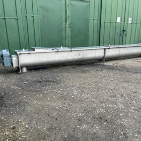 Stainless Steel U section  Conveyor 400 mm dia 450 x 7m long 